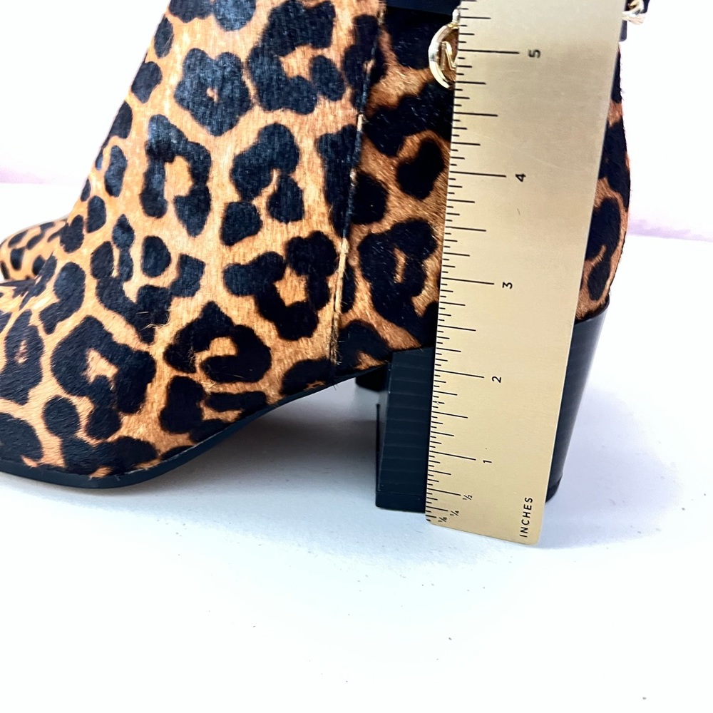 Michael Kors Elsa Mid Bootie Cheetah. Hair-calf  ✨brand new✨ No box - Picture 9 of 11